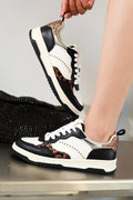 Leopard Stud Court Sneaker