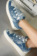 Denim Stud Court Sneaker