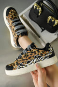 Leopard Zebra Court Sneaker